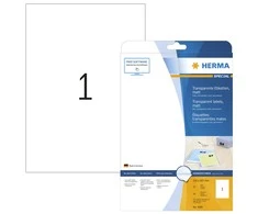 Herma HERMA Etik. skaidrus A4 matinis 210 x 297 mm