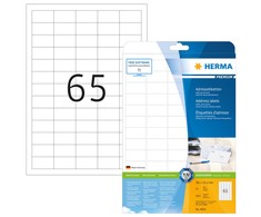 HERMA Adressetiketten Premium A4 baltas 38,1 x 21,2 mm 1625St.