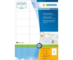HERMA 4677 ženklinimo etiketė Balta
