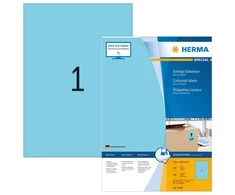 Herma spalvotos etiketės 4403, A4, lipnios, 210 x 297 mm, matinis popierius, 100 vnt (4403)