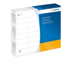 Herma Brūkšninio kodo etiketės, baltos, 81.28 x 35,7 mm 16000x