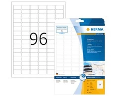 Herma Labels InkPrint 8832, A4, 30,5 x 16.9 mm, baltas matinis popierius, 2400 vnt, suapvalinti kampai (8832)