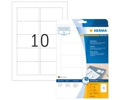 Herma Labels InkPrint 8840, A4, 83,8 x 50,8 mm, baltas matinis popierius, 250 vnt, suapvalinti kampai (8840)