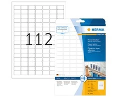 Herma Aukštos rankenos etiketės A4, 25,4 x 16,9 mm, iš popieriaus - 10916