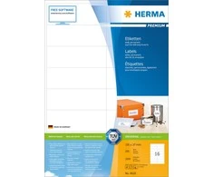 HERMA 4620 etiketė spausdinimui Balta Nelipni spausdintuvo etiketė