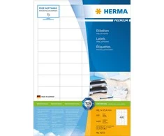 HERMA 5051 lipni etiketė Balta Stačiakampis Ilgalaikis 1100 vnt