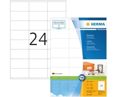 HERMA 4453 etiketė spausdinimui Balta Lipni spausdintuvo etiketė