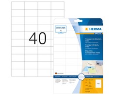 Herma Folijos etiketė 4684, A4, 63.5 x 29,6 mm, skaidri matinė plėvelė, 1000 vnt. (4684)
