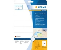 HERMA 4685 lipni etiketė Permatomas Stačiakampis Ilgalaikis 600 vnt