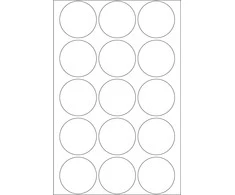Herma Lipnios etiketės, apvalios, baltos 32 mm 480 vnt. - 2270.