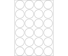 Herma Lipnios etiketės, apvalios, baltos 25 mm 768 vnt. - 2260.
