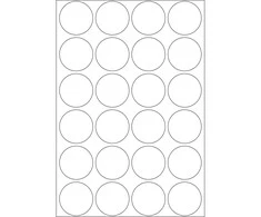 Herma Lipnios etiketės, apvalios, baltos 25 mm 768 vnt. - 2260.