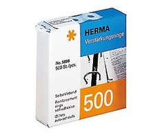 Herma lipnios etiketės 500x, permatomos - 5898