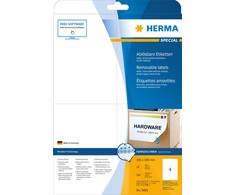 HERMA 5082 lipni etiketė Balta Stačiakampis Keičiama 100 vnt