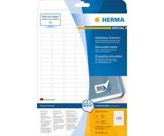 HERMA 10001 etiketė spausdinimui Balta Lipni spausdintuvo etiketė