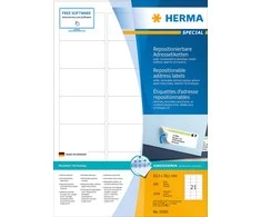 HERMA 10301 ženklinimo etiketė Balta