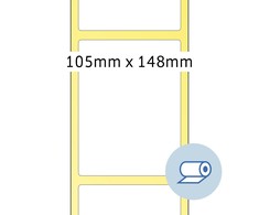 HERMA Rollenetiketten baltas 105x148,5 mm Papier matt 1000 St.