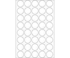 Herma 19 mm uždarymo etiketės, 20 lakštų (2257)