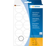 Herma savaime užsisandarinančios etiketės fi 32 mm (2279)