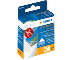 HERMA „Transparol“ nuotraukų kampelių dozatorius, 250 vnt., permatomas - 250 vnt.