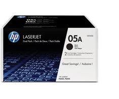 Hewlett Packard (HP) HP CE505D No.05A Dual Pack Juodas kasetė (CE505D)