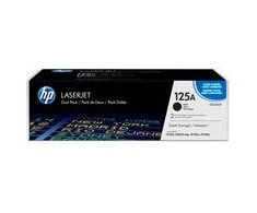 Hewlett Packard (HP) HP 125A 2 juodų tonerių kasečių pakuotė, 2 x 2000 puslapių, skirtos „Color LaserJet CP1210“, „CP1510“, „CM1312“ spausdintuvams