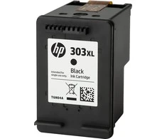 Hewlett Packard (HP) HP 303XL didelės talpos juodo rašalo kasetė, 600 puslapių, skirta HP ENVY Photo 6230, 7130, 7134, 7830 spausdintuvams
