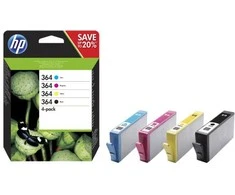 Hewlett Packard (HP) HP 364 4-Pack (N9J73AE) Rašalinių kasečių komplektas, C/M/Y/BK