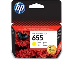 Hewlett Packard (HP) HP Nr.655 (CZ112AE), geltona kasetė