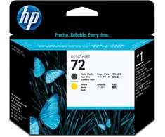 Hewlett Packard (HP) HP 72 Matte Juodas/Geltona Printhead, for HP Designjet T1100, T770
