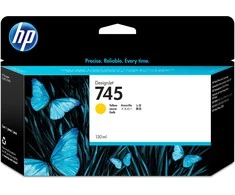 Hewlett Packard (HP) HP 745 130-ml DesignJet Geltona Ink Cartridge