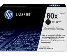 Hewlett Packard (HP) HP 80X High Yield Juodas Tonerio kasetė, 6900 puslapių, skirta LaserJet Pro 400 M425 serijai