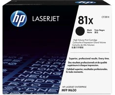 Hewlett Packard (HP) HP 81X High Yield Juodas Originali LaserJet M605/M606 dažų kasetė (~25 000 puslapių)