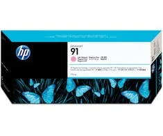 Hewlett Packard (HP) HP 91 775 ml šviesiai rausvai rausvo „DesignJet“ pigmentinio rašalo kasetė