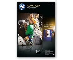 HP fotopopierius, blizgus, 10 x 15 cm be paraščių, 100 lapų (250 g/m²)