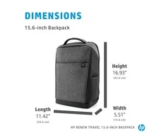 Hewlett Packard (HP) HP Renew Travel 15,6 colio viršutinė apkrova