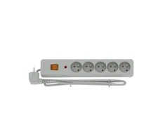 HSK DATA acar X5 Pilkas 5 kintamosios srovės lizdas (-ai) 230 V 1,5 m