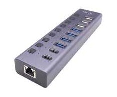 I-TEC CHARGING HUB 9PORT LAN UK/USB 3.0/USB-C POWER ADAPTER 60W