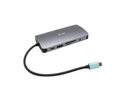 I-tec Metal C31NANODOCKVGAPD knyginių kompiuterių dokas / jungčių replikatorius Vielinis USB 3.2 Gen 1 (3.1 Gen 1) Type-C Sidabras