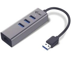 I-tec Metal U3METALG3HUB sąsajos šakotuvas USB 3.2 Gen 1 (3.1 Gen 1) Type-A 5000 Mbit/ai Pilka