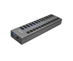 I-TEC USB 3.0 Charging HUB 13 prievadų prievadas su išoriniu maitinimo adapteriu 60 W 13x USB įkrovimo prievadas, skirtas planšetiniams kompiuteriams Nešiojamiesiems kompiuteriams Ultrabook kompiuteriams