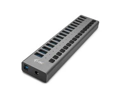 I-TEC USB 3.0 įkrovimo HUB 16 prievadų prievadas su išoriniu adapteriu 90 W 16x USB įkrovimo prievadas, skirtas planšetiniams kompiuteriams Nešiojamiesiems kompiuteriams Ultrabooks kompiuteriams