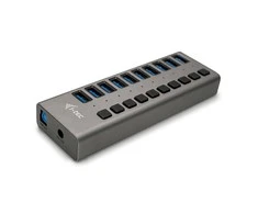 I-TEC USB 3.0 įkrovimo HUB 10 prievadų prievadas su išoriniu maitinimo adapteriu 48 W 10x USB įkrovimo prievadas, skirtas planšetiniams kompiuteriams Nešiojamiesiems kompiuteriams Ultrabooks kompiuteriams