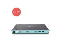 I-TEC USB 3.0 / USB-C Dualdock 1x 5K 2x 4K 60Hz 2x HDMI 2x DP 1x GLAN 6x USB 3.0 1x Audio / Mic Jack Kensington, suderinamas su TB 3