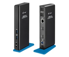 I-TEC USB 3.0 / USB-C dviguba HDMI prijungimo stotis 2x HDMI 1x GLAN 2x USB 3.0 4x USB 2.0 1x garsas 1x mikrofonas