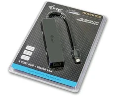 I-tec Advance C31GL3SLIM sąsajos šakotuvas USB 3.2 Gen 1 (3.1 Gen 1) Type-C 5000 Mbit/ai Juoda