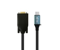 I-tec C31CBLVGA60HZ vaizdo kabelio adapteris 1,5 m C tipo USB VGA (D-Sub) Juoda, Mėlyna