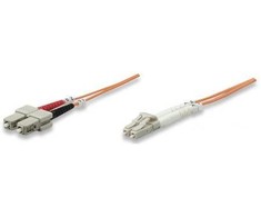 Inline Intellinet 470377 optinio pluošto kabelis 2 m LSZH OM2 LC SC Oranžinė