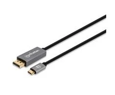 Manhattan 8K@60Hz AV signalo perdavimo sistemos USB-C į DisplayPort 1.4 adapterio laidas 3m