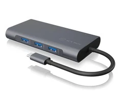 Icy Box IB-DK4040-CPD USB Type-C™ prijungimo stotis su dviem vaizdo sąsajomis | Raidsonic